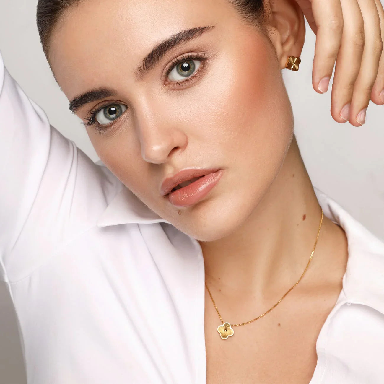 Collier Trèfle Doré – Plaqué Or 18K