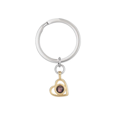 Porte-clés Cœur Photo Personnalisé