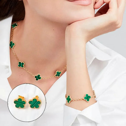 Collier Chance Trèfle – Bracelet & Boucles Offerts