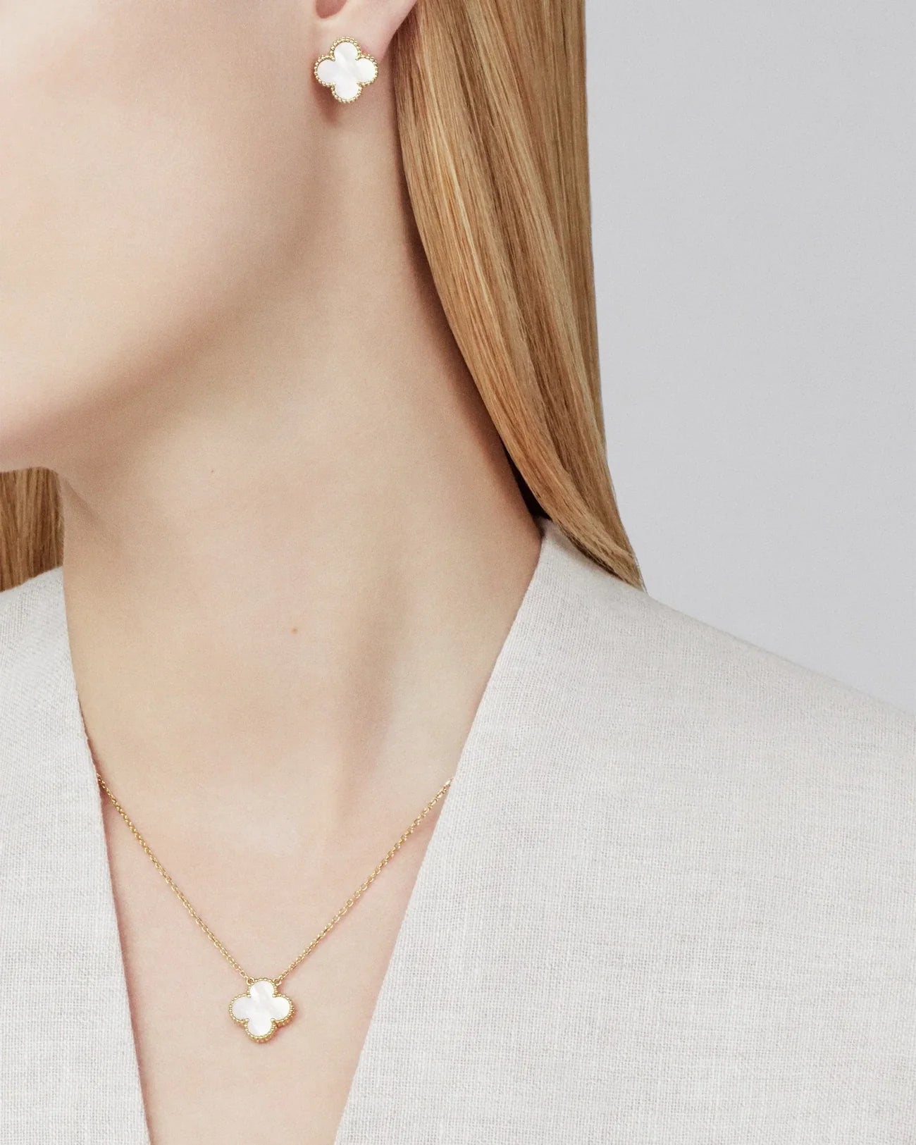 Collier Pendentif Trèfle Porte-Bonheur