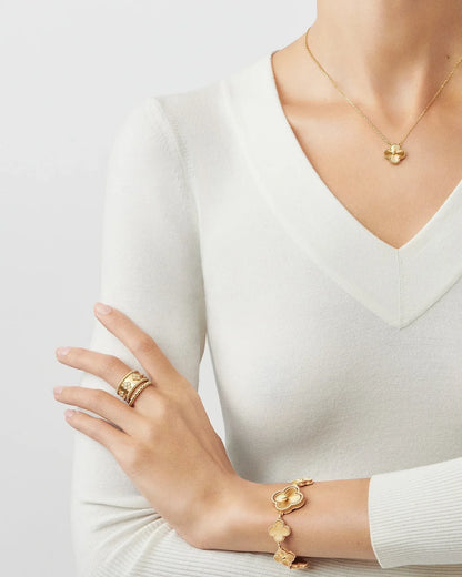 Collier Pendentif Trèfle Porte-Bonheur